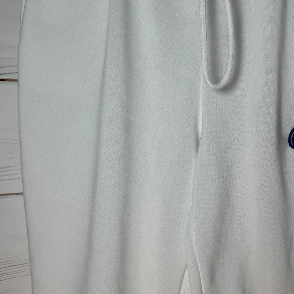 No Comment‎ Brooklyn Embroidered White Sweatpants / Size xL / Sku0092 - Picture 15 of 16